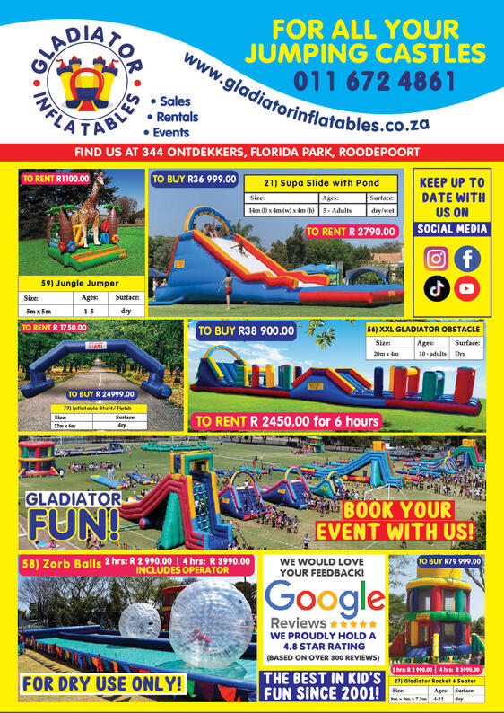 gladiator inflatables